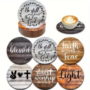 6 Piece Wooden Coasters Set