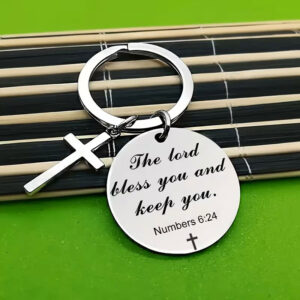 Bible Verse Cross Keychains