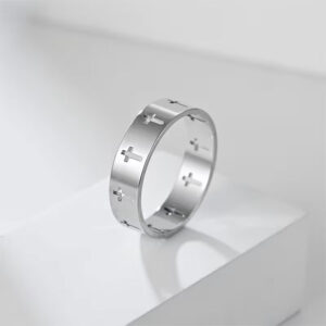 Hollow Cross Ring