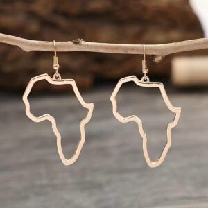 Africa Map Earrings