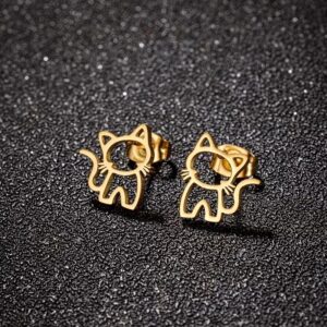 Cute Cat Ear Studs
