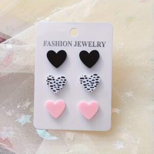 Heart Shaped Ear Studs