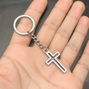 Hollow Cross Key Chains
