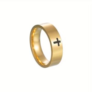 Cross Engraved Ring