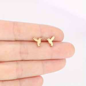 Hummingbird Ear Studs