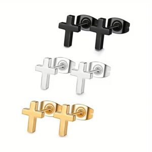 Cross Ear Studs