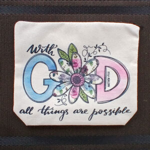 Matthew 19:26 Cosmetic Bag